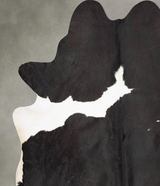 Black and White XX-Large Brazilian Cowhide Rug 8'1"H x 6'9"W #B29287 by Hudson Hides