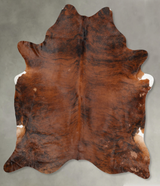 Medium Brindle XX-Large Brazilian Cowhide Rug 8'8"H x 7'4"W #B29289 by Hudson Hides