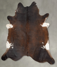Chocolate and White XX-Large Brazilian Cowhide Rug 8'8"H x 7'11"W #B29294 by Hudson Hides