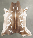 Chocolate and White XX-Large Brazilian Cowhide Rug 7'10"H x 8'0"W #B29295 by Hudson Hides