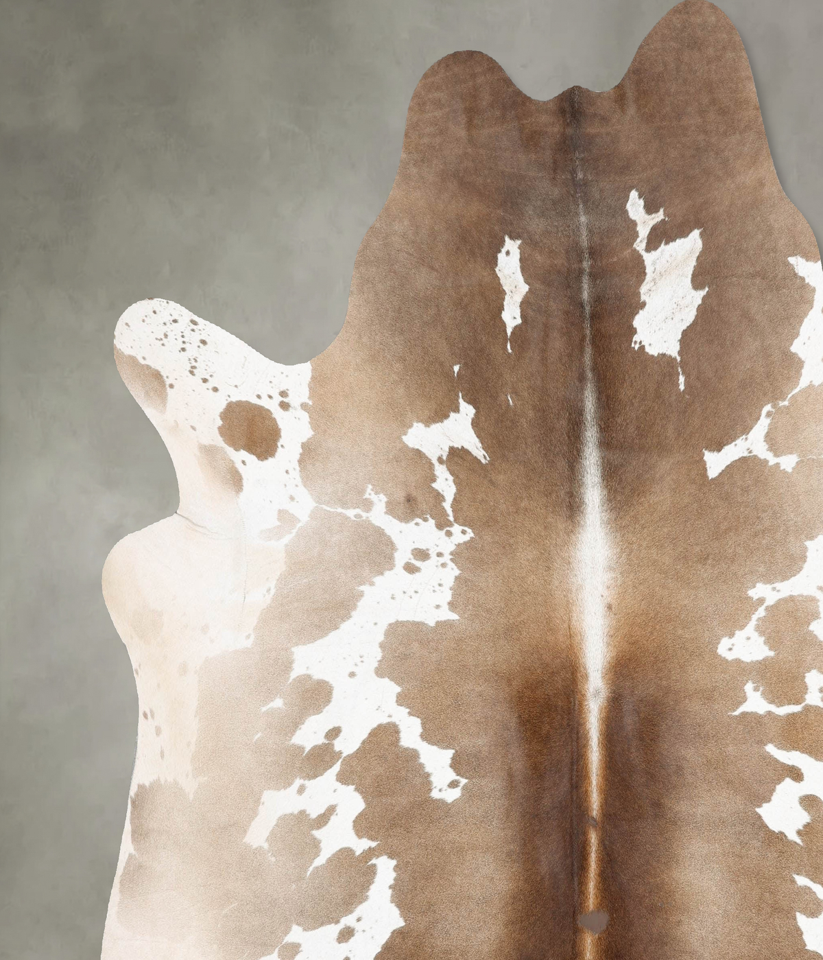 Chocolate and White XX-Large Brazilian Cowhide Rug 7'10"H x 8'0"W #B29295 by Hudson Hides