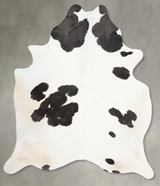 Black and White X-Large Brazilian Cowhide Rug 7'7"H x 6'0"W #B29299 by Hudson Hides