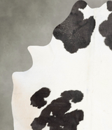 Black and White X-Large Brazilian Cowhide Rug 7'7"H x 6'0"W #B29299 by Hudson Hides