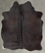 Solid Black X-Large Brazilian Cowhide Rug 7'3"H x 5'7"W #B29300 by Hudson Hides