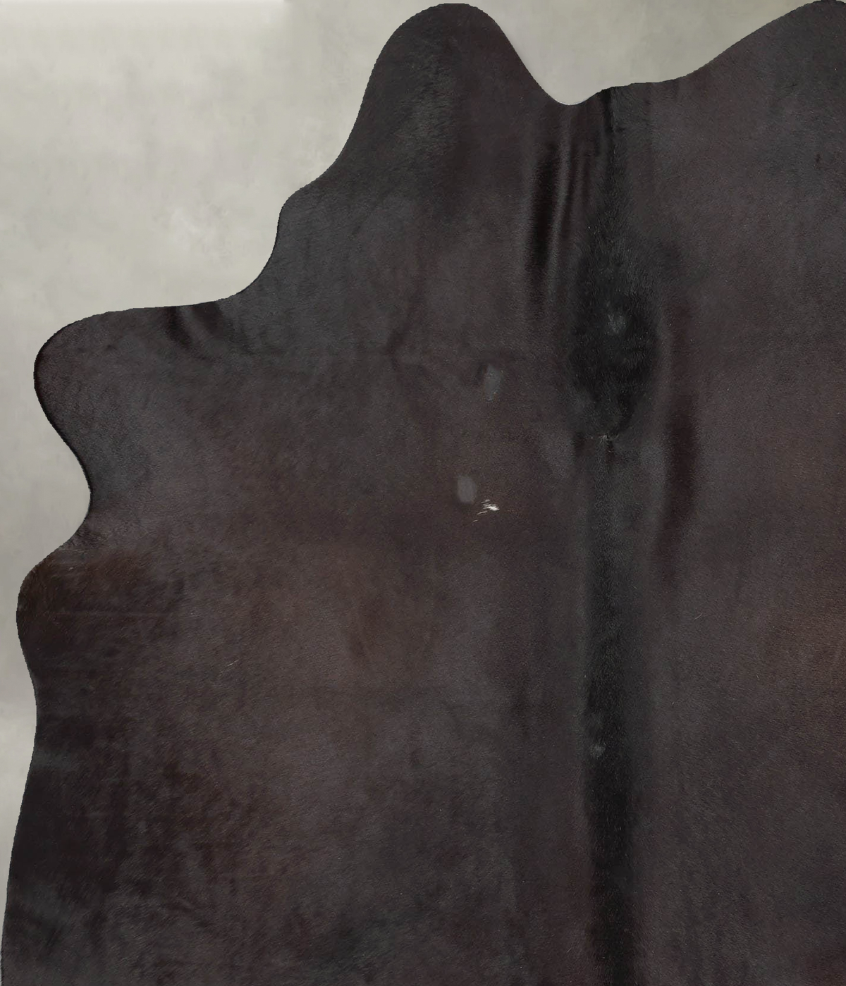 Solid Black X-Large Brazilian Cowhide Rug 7'3"H x 5'7"W #B29300 by Hudson Hides