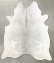 Medium Grey XX-Large Brazilian Cowhide Rug 7'10"H x 6'9"W #B29302 by Hudson Hides
