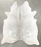 Medium Grey XX-Large Brazilian Cowhide Rug 7'10"H x 6'9"W #B29302 by Hudson Hides