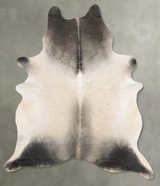 Grey with Beige XX-Large Brazilian Cowhide Rug 9'8"H x 6'11"W #B29304 by Hudson Hides