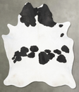 Black and White X-Large Brazilian Cowhide Rug 7'4"H x 6'2"W #B29307 by Hudson Hides