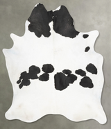 Black and White X-Large Brazilian Cowhide Rug 7'4"H x 6'2"W #B29307 by Hudson Hides