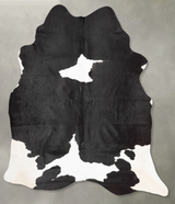 Black and White XX-Large Brazilian Cowhide Rug 8'3"H x 6'9"W #B29308 by Hudson Hides