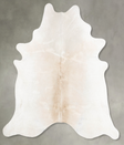Grey with Beige XX-Large Brazilian Cowhide Rug 7'11"H x 6'10"W #B29310 by Hudson Hides