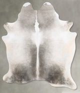 Medium Grey X-Large Brazilian Cowhide Rug 7'7"H x 5'10"W #B29315 by Hudson Hides