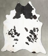 Black and White XX-Large Brazilian Cowhide Rug 9'0"H x 7'7"W #B29317 by Hudson Hides