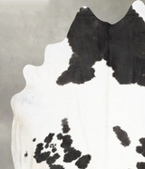 Black and White XX-Large Brazilian Cowhide Rug 9'0"H x 7'7"W #B29317 by Hudson Hides