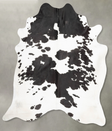 Black and White XX-Large Brazilian Cowhide Rug 8'0"H x 6'6"W #B29318 by Hudson Hides