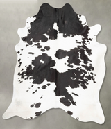 Black and White XX-Large Brazilian Cowhide Rug 8'0"H x 6'6"W #B29318 by Hudson Hides