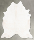 Ivory with Beige X-Large Brazilian Cowhide Rug 7'8"H x 6'3"W #B29321 by Hudson Hides