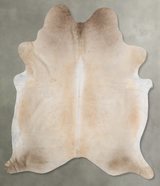 Beige XX-Large Brazilian Cowhide Rug 8'7"H x 7'4"W #B29324 by Hudson Hides