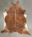 Medium Brindle XX-Large Brazilian Cowhide Rug 8'1"H x 7'3"W #B29325 by Hudson Hides