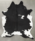 Black and White XX-Large Brazilian Cowhide Rug 9'0"H x 6'2"W #B29331 by Hudson Hides
