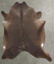 Chocolate XX-Large Brazilian Cowhide Rug 7'9"H x 6'9"W #B29332 by Hudson Hides
