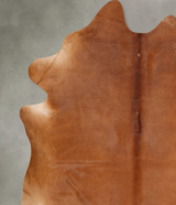 Solid Brown XX-Large Brazilian Cowhide Rug 8'9"H x 7'8"W #B29333 by Hudson Hides