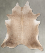 Champagne XX-Large Brazilian Cowhide Rug 8'10"H x 7'1"W #B29335 by Hudson Hides