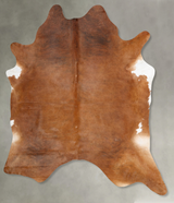 Medium Brindle XX-Large Brazilian Cowhide Rug 8'3"H x 7'0"W #B29338 by Hudson Hides