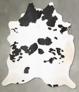 Black and White XX-Large Brazilian Cowhide Rug 8'6"H x 6'11"W #B29340 by Hudson Hides