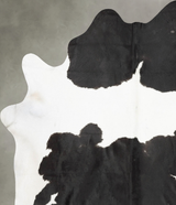 Black and White XX-Large Brazilian Cowhide Rug 8'5"H x 6'7"W #B29345 by Hudson Hides