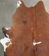 Brown and White X-Large Brazilian Cowhide Rug 7'9"H x 6'3"W #B29349 by Hudson Hides