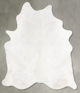 Ivory with Beige XX-Large Brazilian Cowhide Rug 8'1"H x 6'7"W #B29359 by Hudson Hides