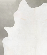 Ivory with Beige XX-Large Brazilian Cowhide Rug 8'1"H x 6'7"W #B29359 by Hudson Hides