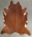 Solid Brown XX-Large Brazilian Cowhide Rug 8'6"H x 8'3"W #B29360 by Hudson Hides