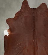 Solid Brown XX-Large Brazilian Cowhide Rug 9'2"H x 7'5"W #B29363 by Hudson Hides