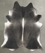 Dark Grey XX-Large Brazilian Cowhide Rug 7'11"H x 6'8"W #B29365 by Hudson Hides