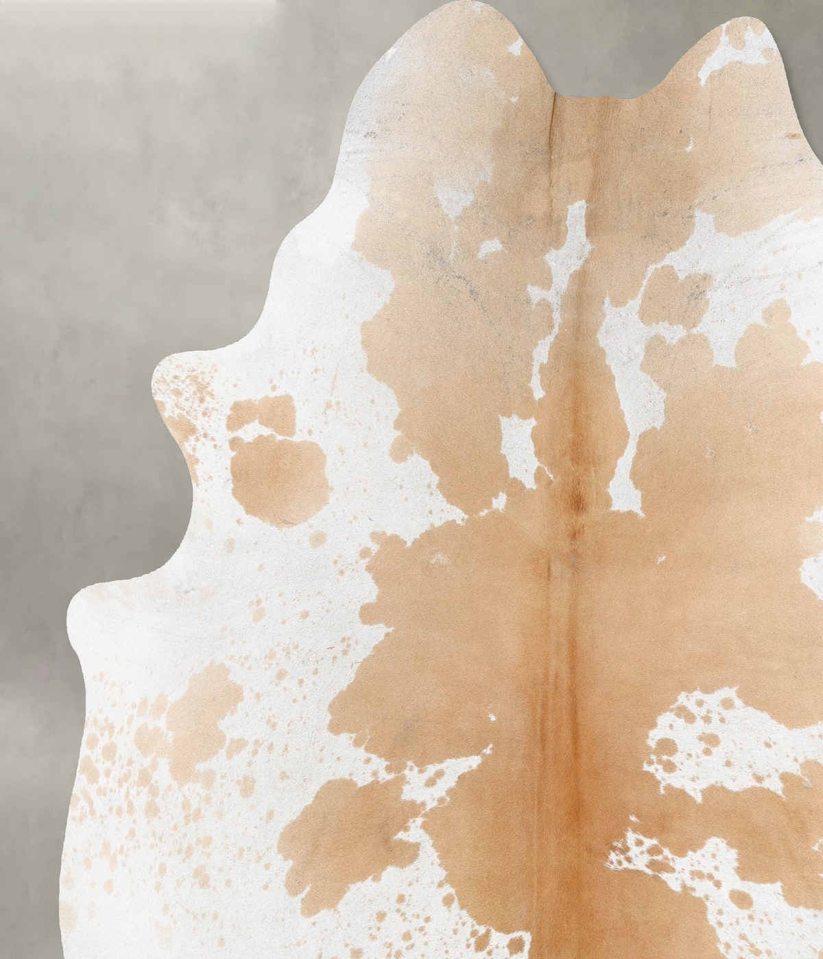 Beige and White XX-Large Brazilian Cowhide Rug 7'9"H x 6'7"W #B29366 by Hudson Hides