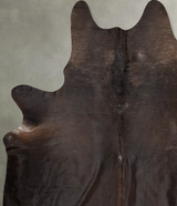Chocolate XX-Large Brazilian Cowhide Rug 8'8"H x 7'1"W #B29368 by Hudson Hides