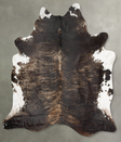 Dark Brindle XX-Large Brazilian Cowhide Rug 8'5"H x 7'7"W #B29370 by Hudson Hides