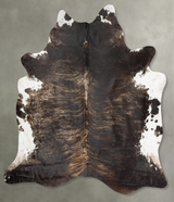 Dark Brindle XX-Large Brazilian Cowhide Rug 8'5"H x 7'7"W #B29370 by Hudson Hides