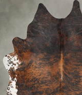 Dark Brindle XX-Large Brazilian Cowhide Rug 8'11"H x 7'1"W #B29376 by Hudson Hides