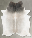 Grey with Beige XX-Large Brazilian Cowhide Rug 8'5"H x 6'10"W #B29377 by Hudson Hides