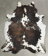 Tricolor XX-Large Brazilian Cowhide Rug 9'6"H x 7'8"W #B29378 by Hudson Hides