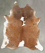 Brown and White XX-Large Brazilian Cowhide Rug 8'7"H x 6'4"W #B29379 by Hudson Hides