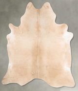 Beige XX-Large Brazilian Cowhide Rug 8'6"H x 7'7"W #B29380 by Hudson Hides