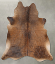 Medium Brindle XX-Large Brazilian Cowhide Rug 7'10"H x 6'8"W #B29381 by Hudson Hides