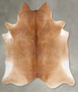 Beige XX-Large Brazilian Cowhide Rug 8'7"H x 7'8"W #B29383 by Hudson Hides