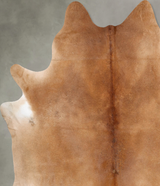 Beige XX-Large Brazilian Cowhide Rug 8'7"H x 7'8"W #B29383 by Hudson Hides