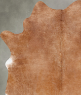 Solid Brown X-Large Brazilian Cowhide Rug 7'11"H x 6'3"W #B29386 by Hudson Hides